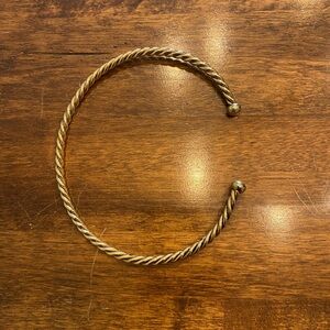 Elegant Gold Twisted Choker Necklace